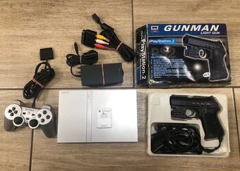Sony Playstation 2 slim Silver + 15 hier