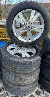 16ky 5 x 112, 6,5 mm letné pneu 215/55/16,VW,Audi,Škoda,Seat