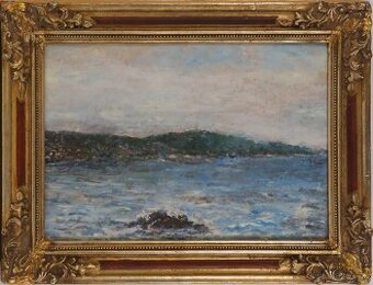 Obraz pohľad na ostrov Korčula