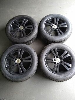 16" alu 5 x 112 + letné pneu 215/60 16.