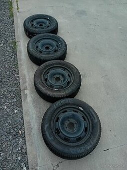 5x100 R15 + Zimné pneumatiky 185/65 r15