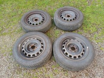 Disky R15, 5x108, zimné pneumatiky Bridgestone