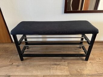 Lavica EGESKOV na obuv oceľ/čierna