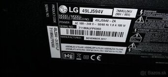 Predám tv. LG49LJ594V na náhradné diely.