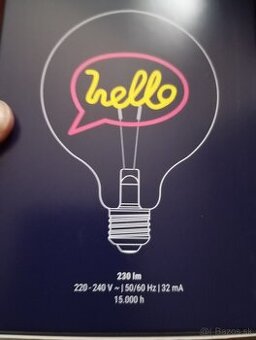 Žiarovka napíš HELLO