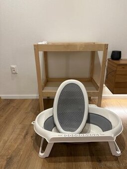 Prebaľovací pult+podložka+skladacia vanička+kupaciapodložka