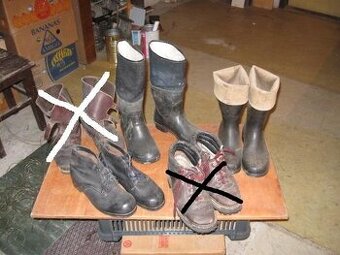 Čižmy ,  kabele, čiapky