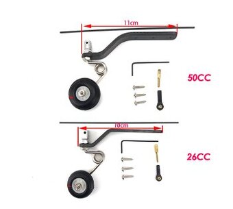 Vacsie uhlikove ostruhy pre 26ccm a 50ccm