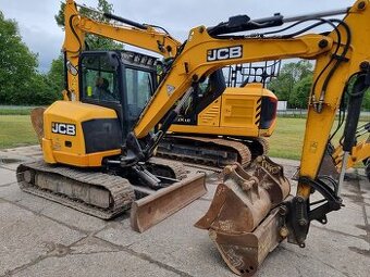 JCB 55Z na ocelových pásech + podložky - Max. výbava