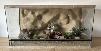 Terárium 100x50x50 s 3D stenou
