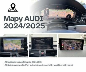 Aktualizácia navigácie  AUDI  Mapy 2024/2025 Carplay