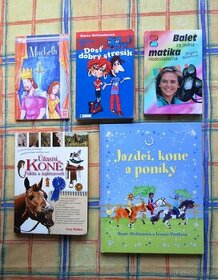 Knižky pre deti a mládež, beletria aj knižky o koňoch