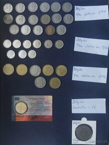 Zbierka mincí - svet - Turecko, Belgicko