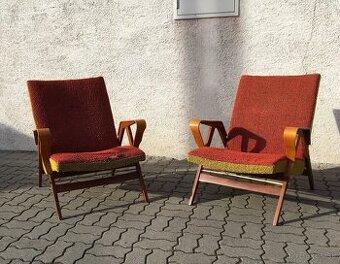 Kreslo Tatra Nabytok Frantisek Jirak 1960 2ks na renovaciu