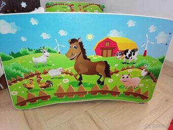 Detská posteľ 90x160 cm so zábranou
