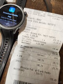 Amazfit balance - takmer 1,5roka záruka