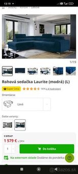 Predám rohovu sedačku