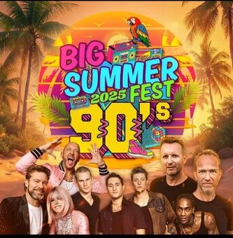 Kúpim 2 - 3 vstupenky na Big Summer Fest na sobotu