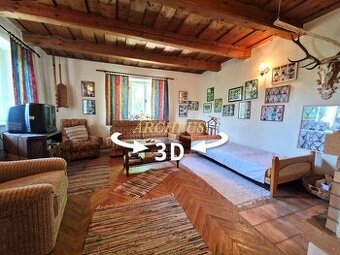 MUROVANÁ CHALUPA - OBEC LÚČKA, OKRES ROŽŇAVA , 2556 m2
