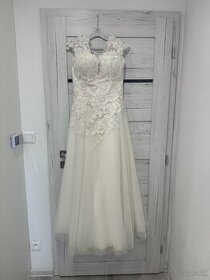 ZNÍŽENÁ CENA:450€ svadobné šaty - model 2024, farba ivory - 1