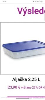 Tupperware Aljaška 2,25 ml., nová