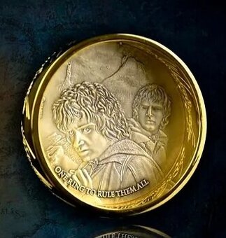 zlato striebro Lord of the rings - pán prsteňov 2023 one