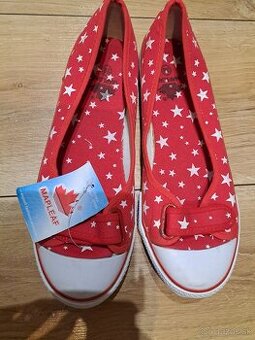 Balerínky červené  veľkosť  38