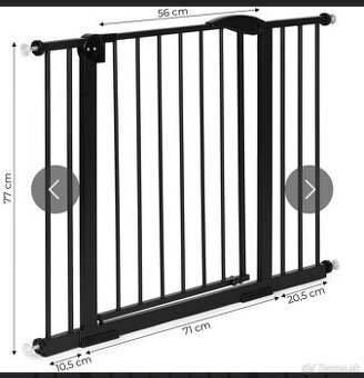 Detska bezpecnostna zabrana Ecotoys 74-105cm - nova