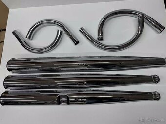 VÝFUKY, KOLENÁ JAWA 350/634,638 95cm/102 cm s/bez prelisu