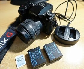 Panasonic Lumix G70, 4k video + objektív + karta + batérie