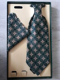 Pánska kravata a vreckovka - 1