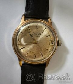 Starožitné pánske hodinky: GLASHÜTTE 17 RUBIS s dátumom