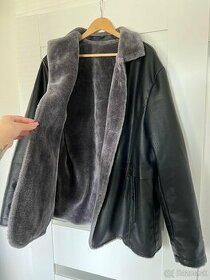 Pánsky kožený kabát XXL - 1