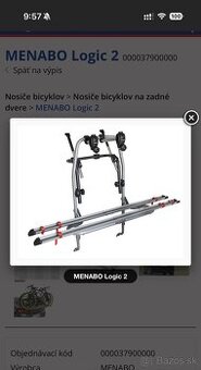 Nosič na bicykle Menabo Logic