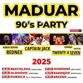 90's - MADUAR PARTY - 09.05.2025 BREZNO