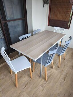 Stôl +6 stoličiek IKEA