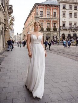 Nove lacne pohodlne svadobne saty pre moletky na snurovacku