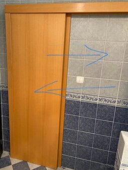 Posuvné dvere + obložka 60cm