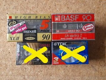 Audiokazety TDK,MAXELL,BASF