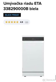 Umývačka riadu ETA