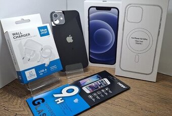 Iphone 12 Black TOP PONUKA, NOVÁ BAT.100%