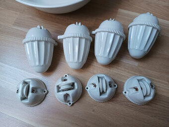 stahovačka lustr porcelánová krytka závaží,tienidlo