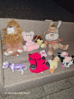 Plyšové hračky, plys, 9ks