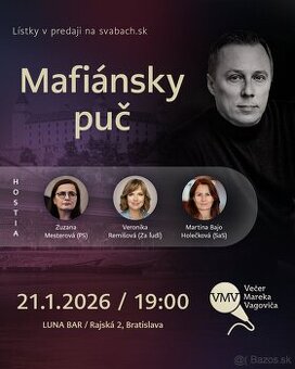 Predám 3 lístky na Večer Mareka Vagoviča