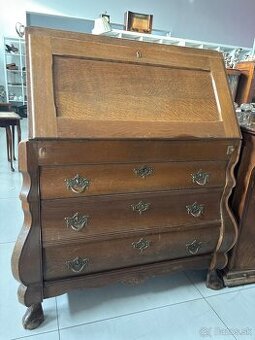 Sekretár / písací stolík s výklopnou doskou dub