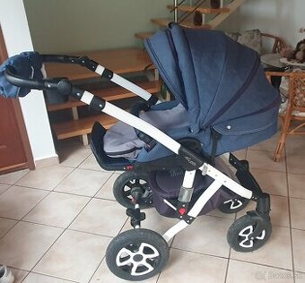 Kočík 3-kombinácia + fusak + hniezdo + chodítko + dečka