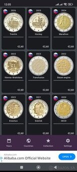 2€ Slovensko, UNC, euro, Výber
