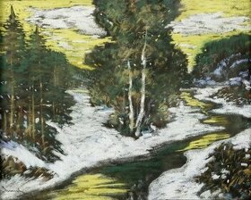 Anton Jasusch - Zimná krajina (okolo 1912)