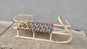 sánky s opierkou 120cm
