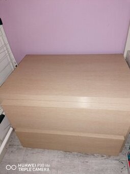 Predám komodu + 2x nočný stolík, komoda : 112 cm x 40 cm x 8